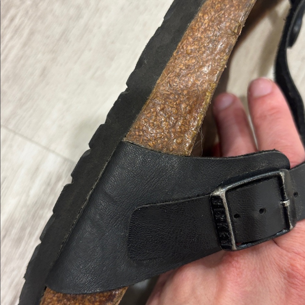 Birkenstock Black Sandals SIZE 6 WOMEN IN GOOD CONDITION - Picture 8 of 8